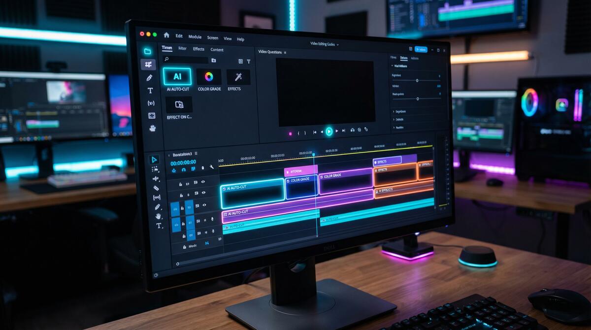 抖阴 AI视频剪辑工具界面